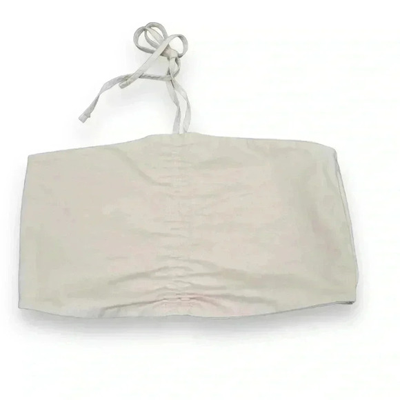 NWOT ZARA PINK RUCHED CROP TOP  S - Picture 2 of 6